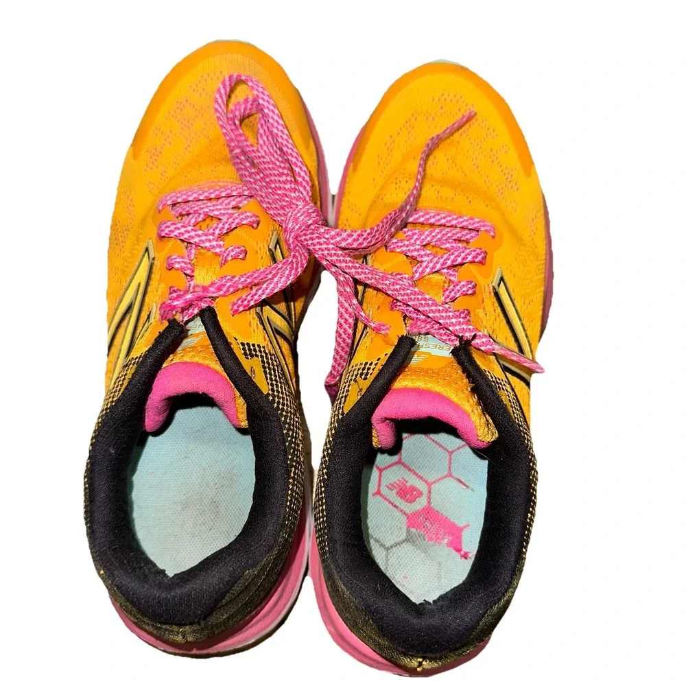 New Balance 680v7 Fresh Foam W680YW7 Low Orange Pink Running Shoes‎ Women's 6